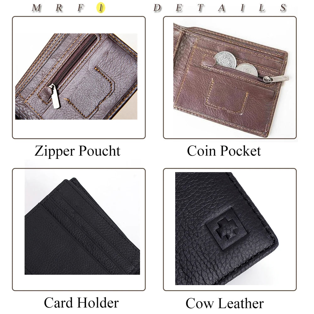 100% Genuine Leather Men's Wallet