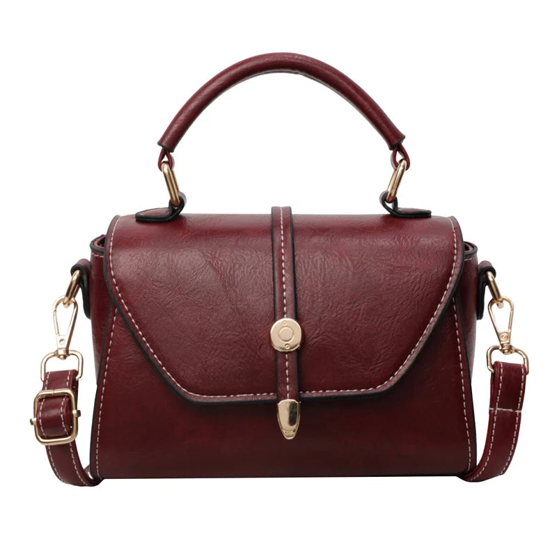 New High Quality Cowhide Women's Handbag Fashionable Casual Female Shoulder Bags Luxury Designer Girls Diagonal Straddle Bag Sac