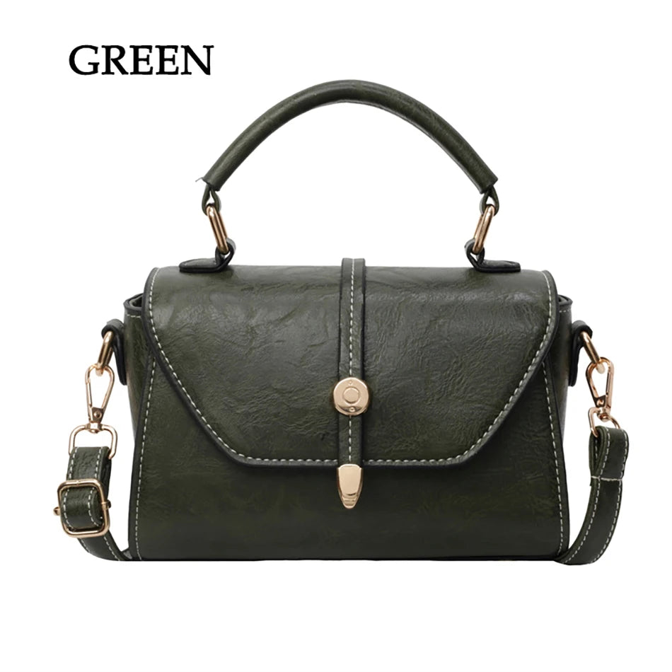 New High Quality Cowhide Women's Handbag Fashionable Casual Female Shoulder Bags Luxury Designer Girls Diagonal Straddle Bag Sac